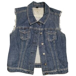 Guess Blue Denim Vest